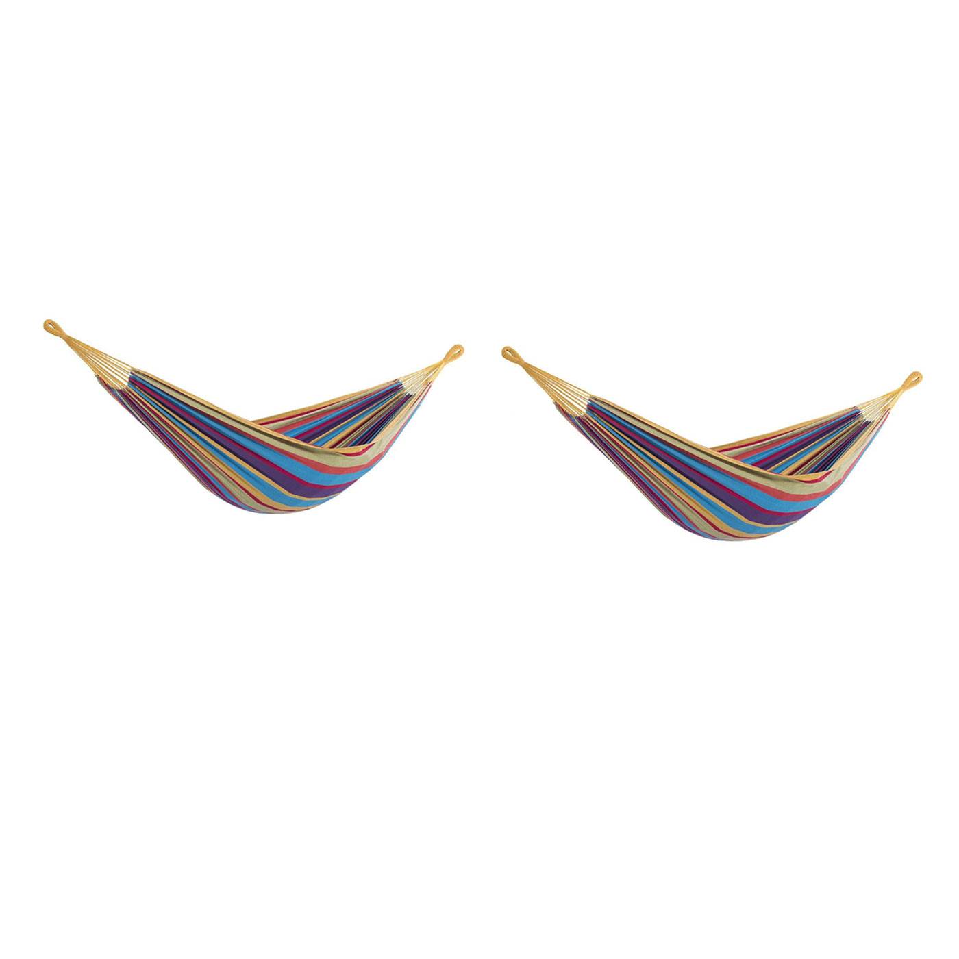 Vivere Brazilian Tropical 2 Person Hammock (2 Pack)