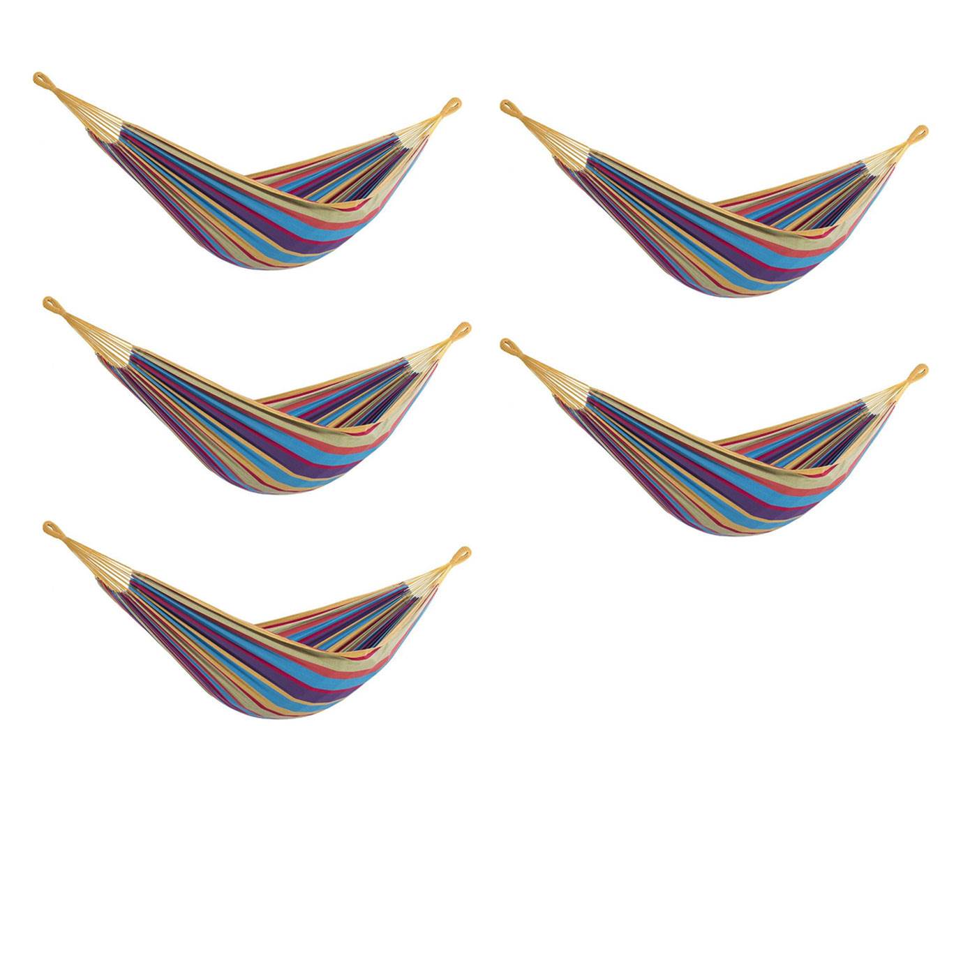 Vivere Brazilian Tropical 2 Person Hammock (5 Pack)