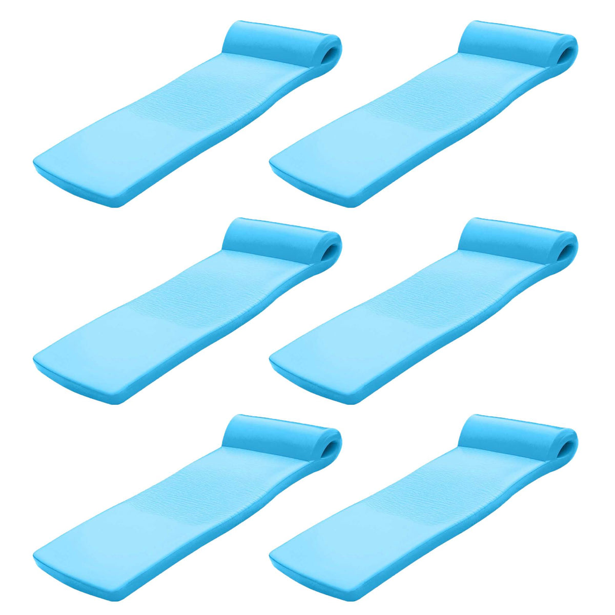 TRC Recreation Super Soft Ultra Sunsation Pool Float Water Lounger Raft (6 Pack)