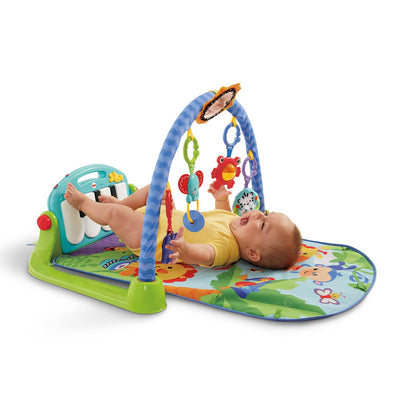 Fisher Price Baby Kick & Play Music Piano Gym Play Mat with Toys & Keys (2 Pack)