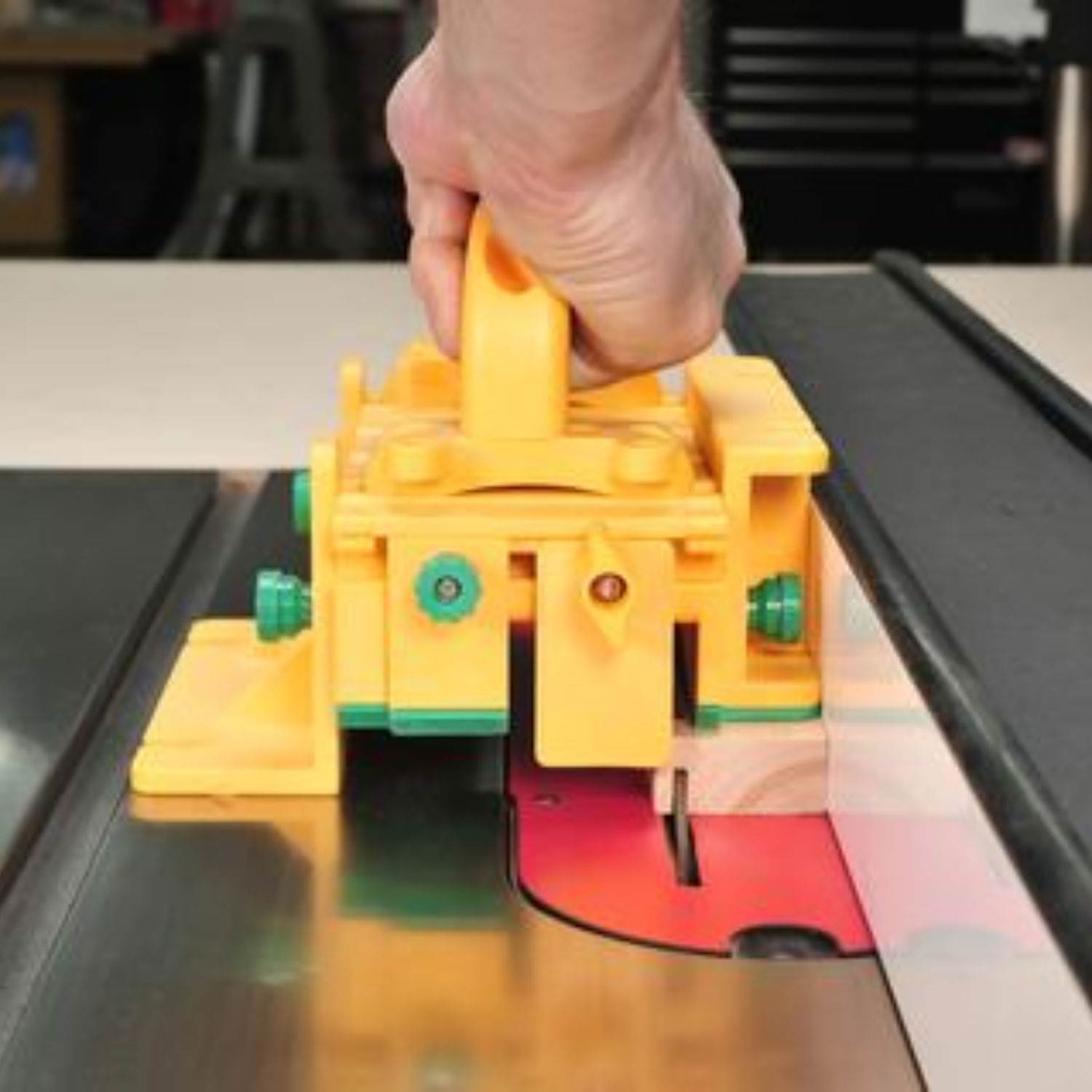 Microjig GR-100 Woodworking Tool 3 Directional Table Saw Pushblock & Bridge Kit