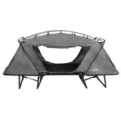 Kamp-Rite Oversized Quick Setup 1 Person Cot, Lounge Chair, & Tent w/Domed Top
