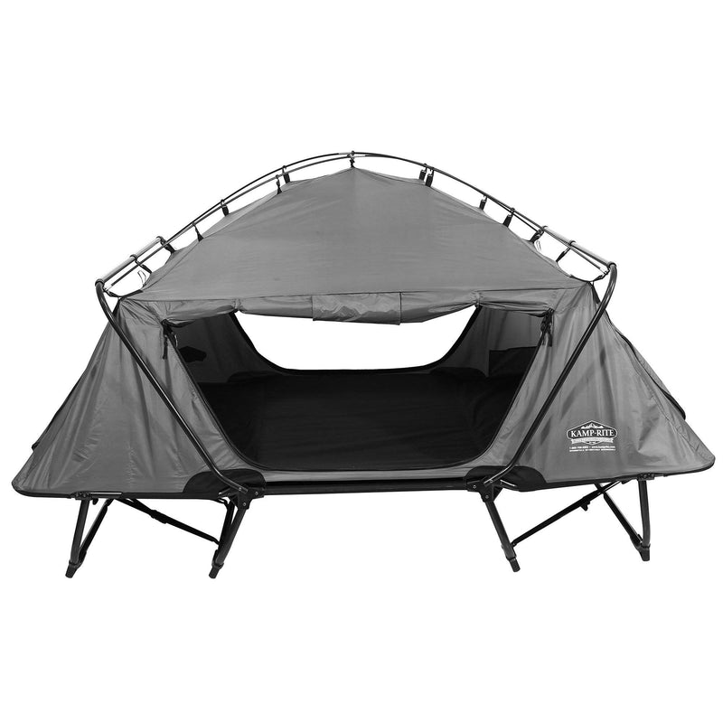 Kamp-Rite Portable Versatile Double Tent Cot, Chair, and Tent, Gray (2 Pack)