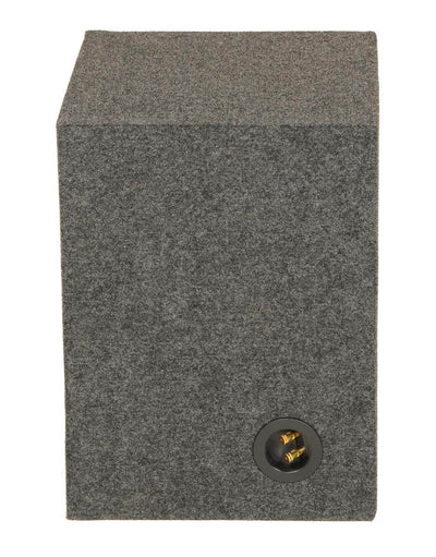 Q Power 10" Single Heavy Duty Vented Square Subwoofer Sub Enclosure Box (2 Pack)
