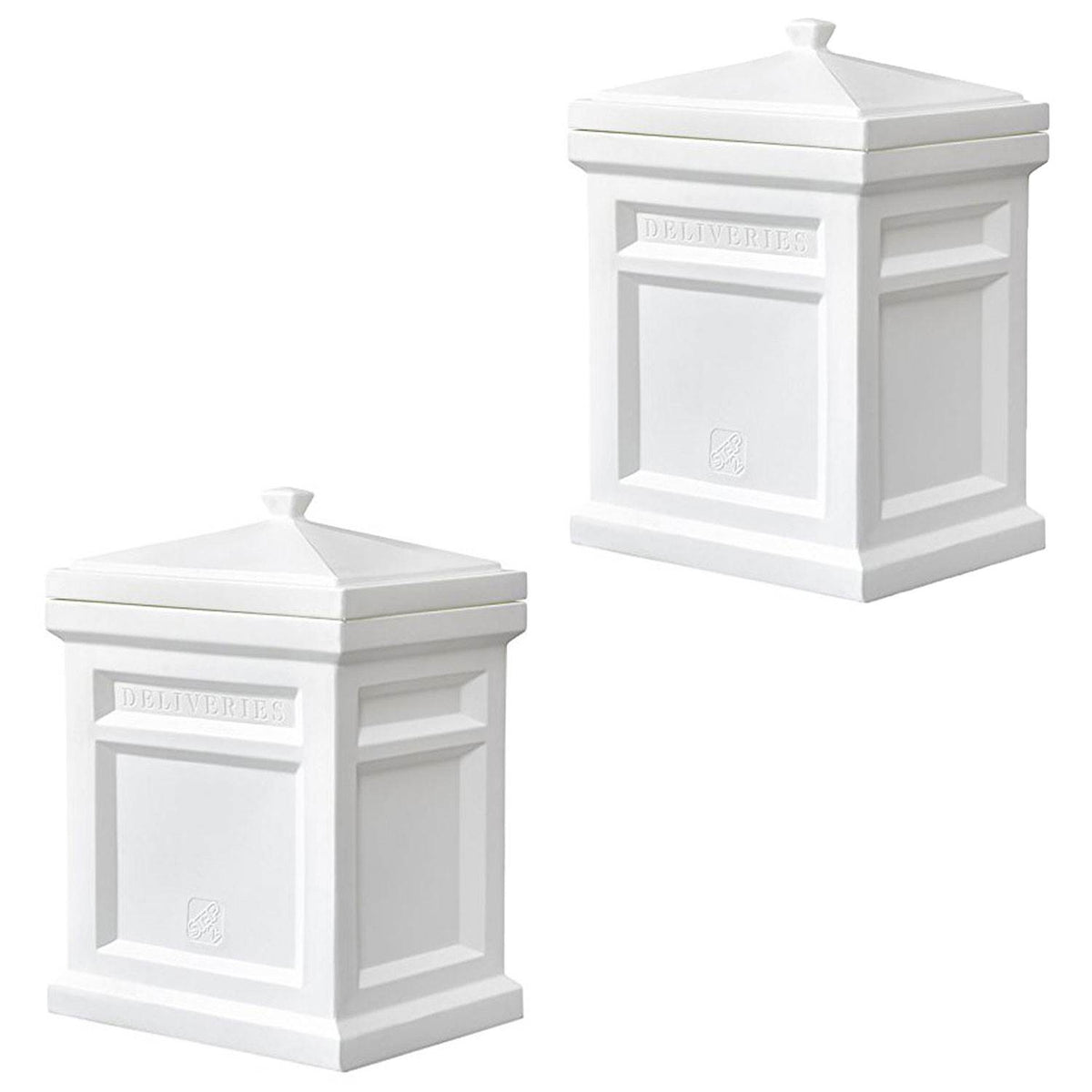 Step2 Plastic Express Parcel Package Delivery & Storage Box, White (2 Pack)