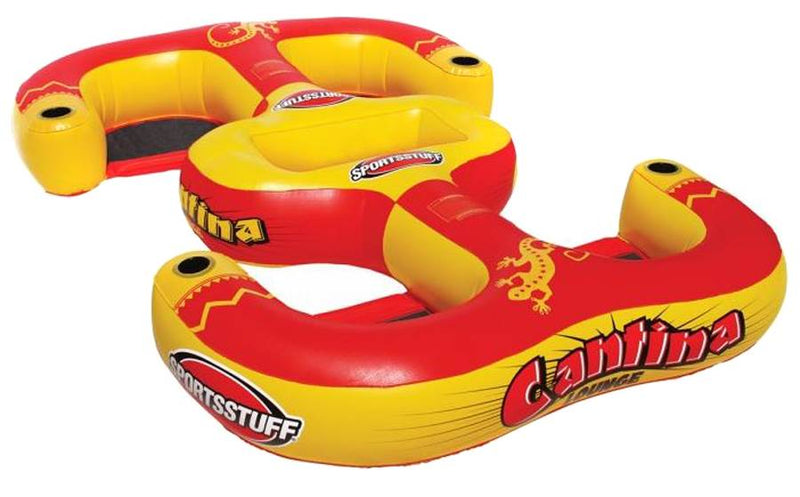 Sportsstuff Cantina Lounger 4-Person Inflatable Pool Beach Lake Raft (2 Pack)