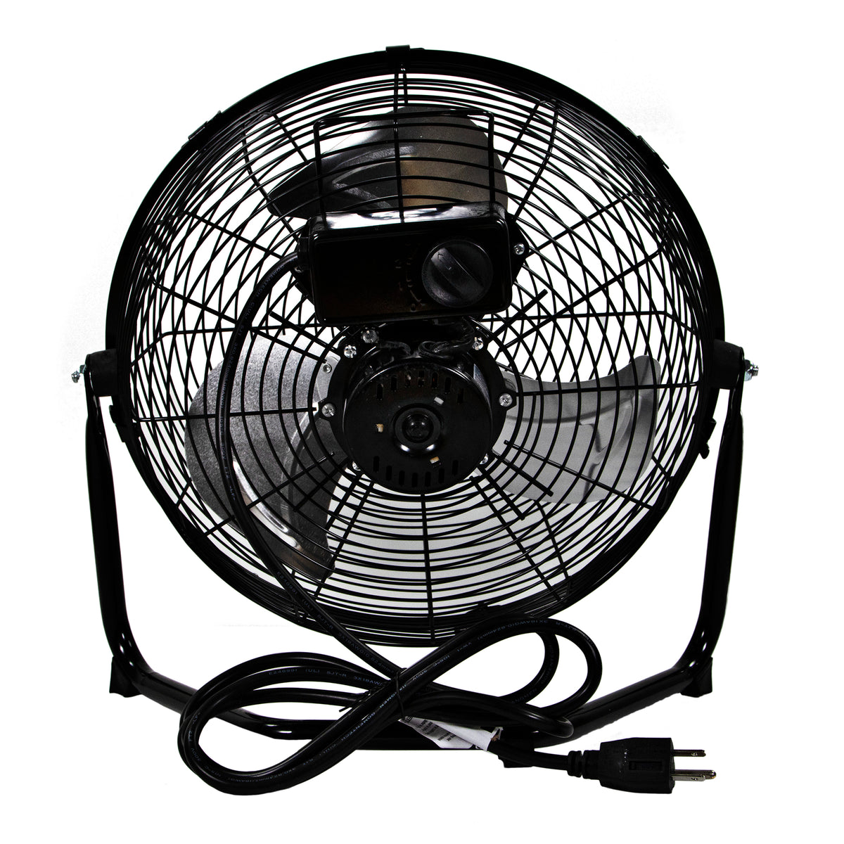 Comfort Zone 12" 3 Speed 180-Degree Adjustable Cradle Fan, Black (2 Pack)