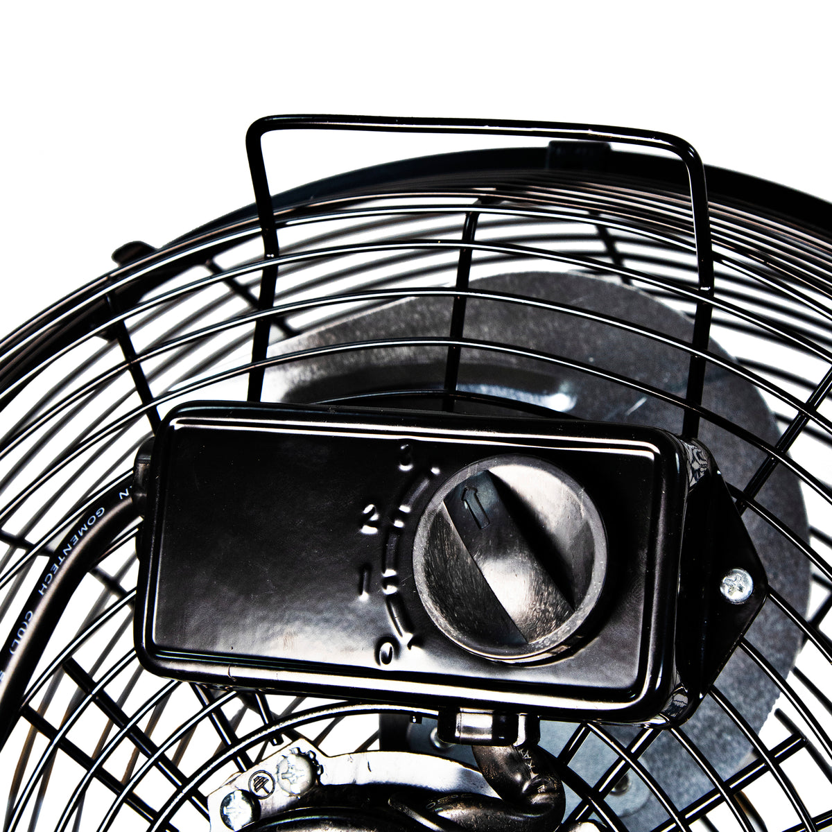 Comfort Zone 12" High Velocity 3 Speed 180 Degree Adjustable Cradle Fan, Black
