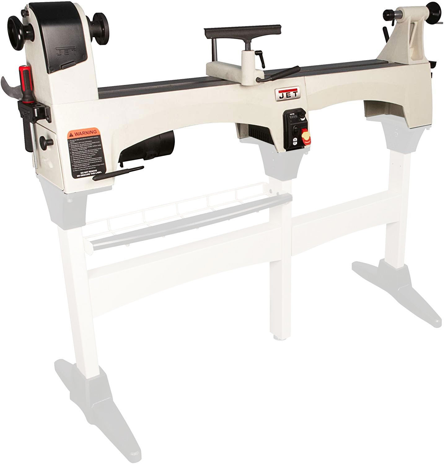 JET 1221VS 12 x 21 Inch 3,600 RPM Variable Speed Bench Top Woodworking Lathe