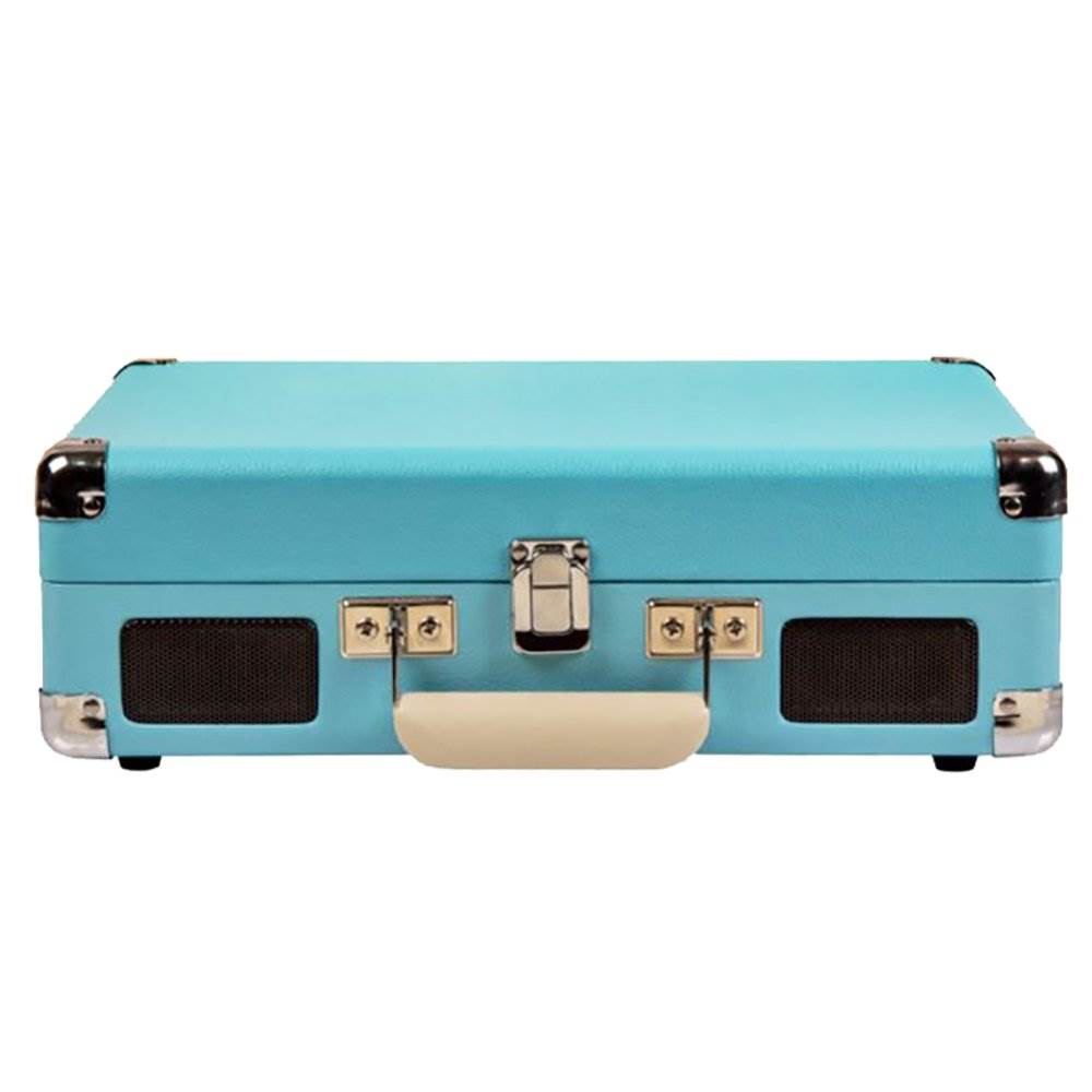 Crosley Cruiser Deluxe Bluetooth Record Player Turntable, Turquoise (2 Pack)