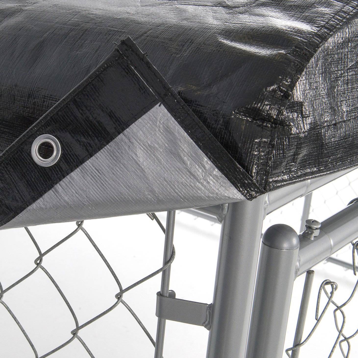WeatherGuard 10' x 10' Dog Run Kennel Waterproof Roof Cover Only (2 Pack) - VMInnovations