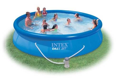 Intex 15' x 33" Easy Set Above Ground Swimming Pool & 530 GPH Pump (2 Pack)