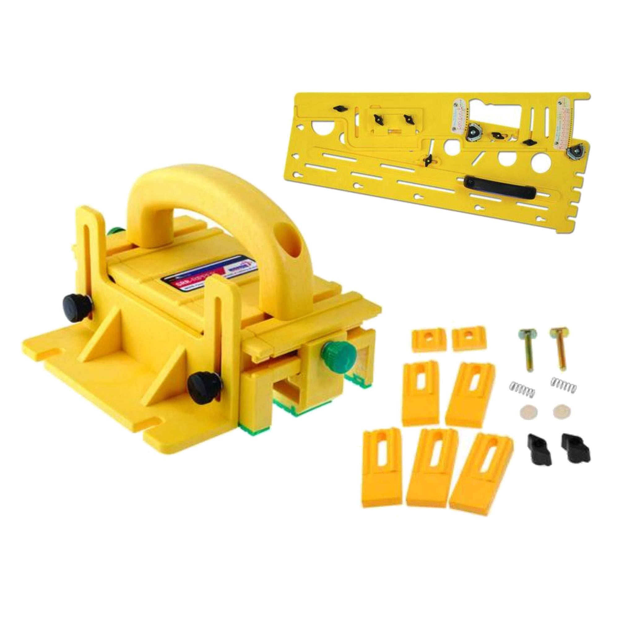 Microjig GR100 Woodworking Table Saw 3D Pushblock w/ Gravity Heel & Tapering Jig
