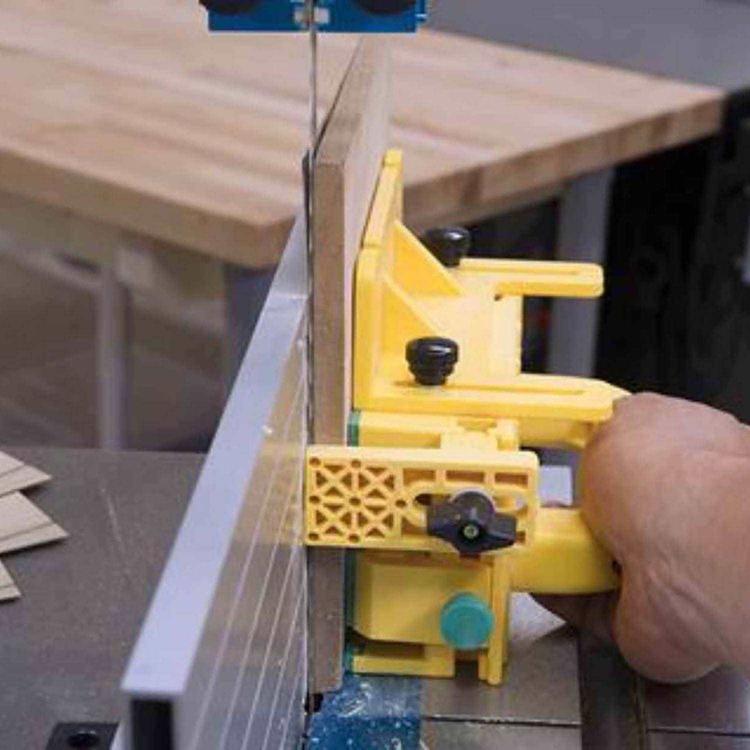 Microjig GR100 Woodworking Table Saw 3D Pushblock w/ Gravity Heel & Stabilizer