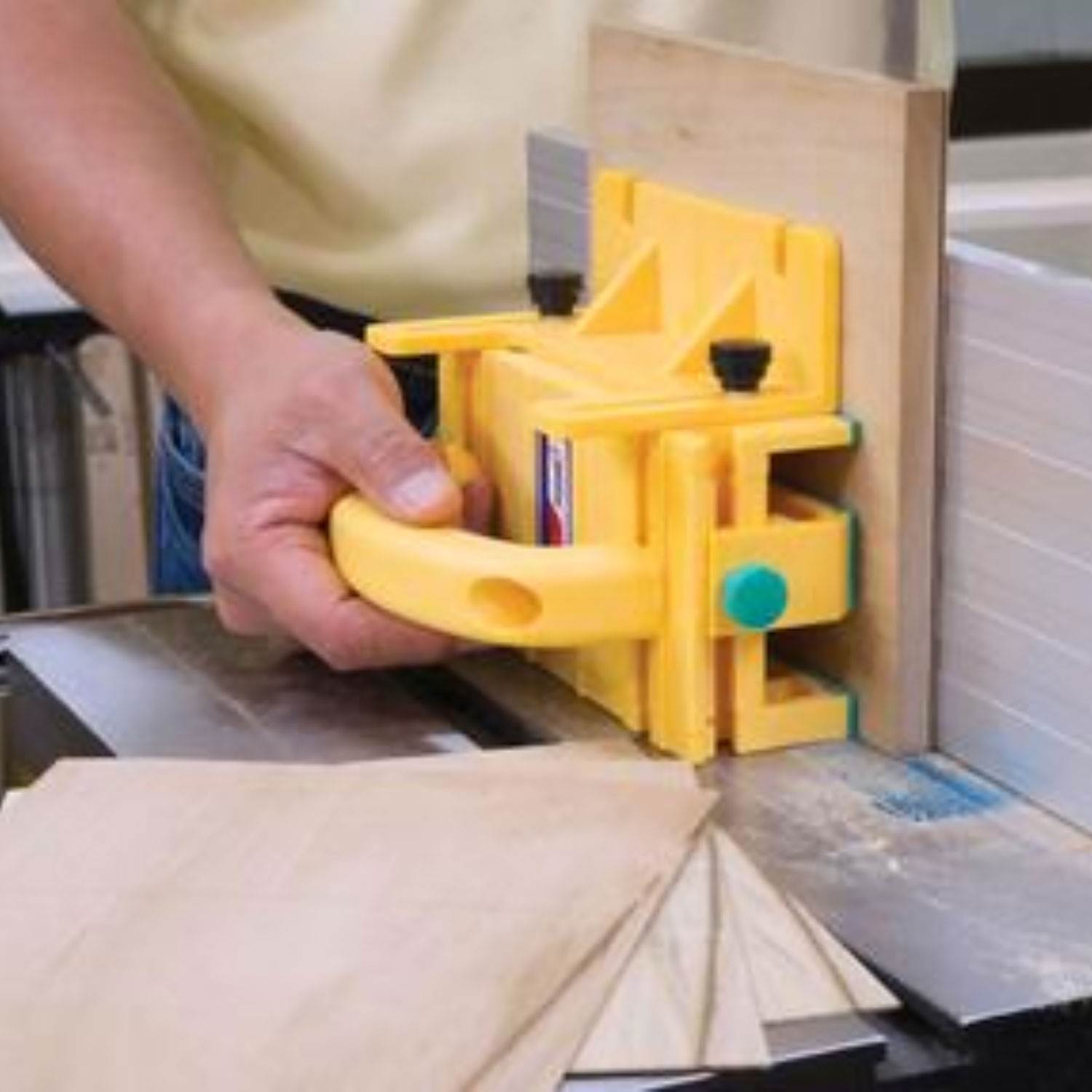 Microjig GR100 Woodworking Table Saw 3D Pushblock w/ Gravity Heel & Stabilizer