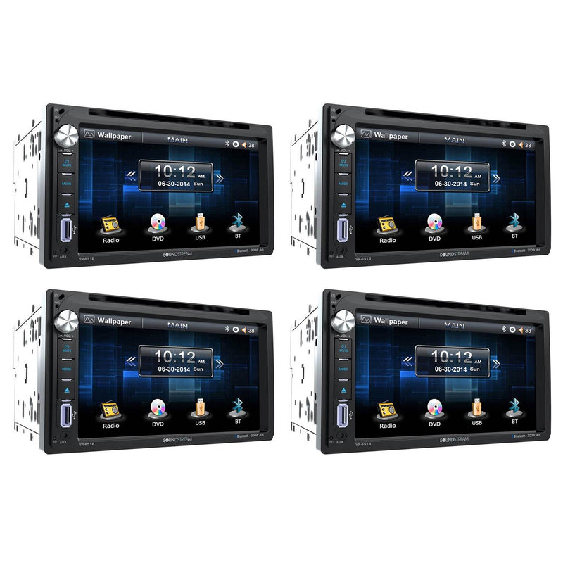 SoundStream Double DIN Multimedia Source Unit 6.5" LCD Touch Screen (4 Pack)