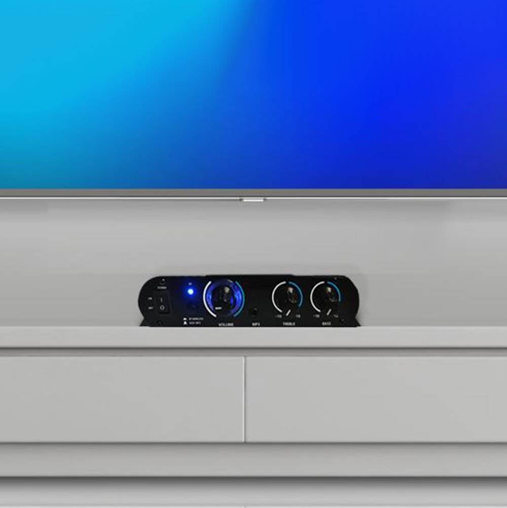 Pyle 90 Watt Bluetooth Mini Blue Compact Home Studio Class T Amplifier (2 Pack)