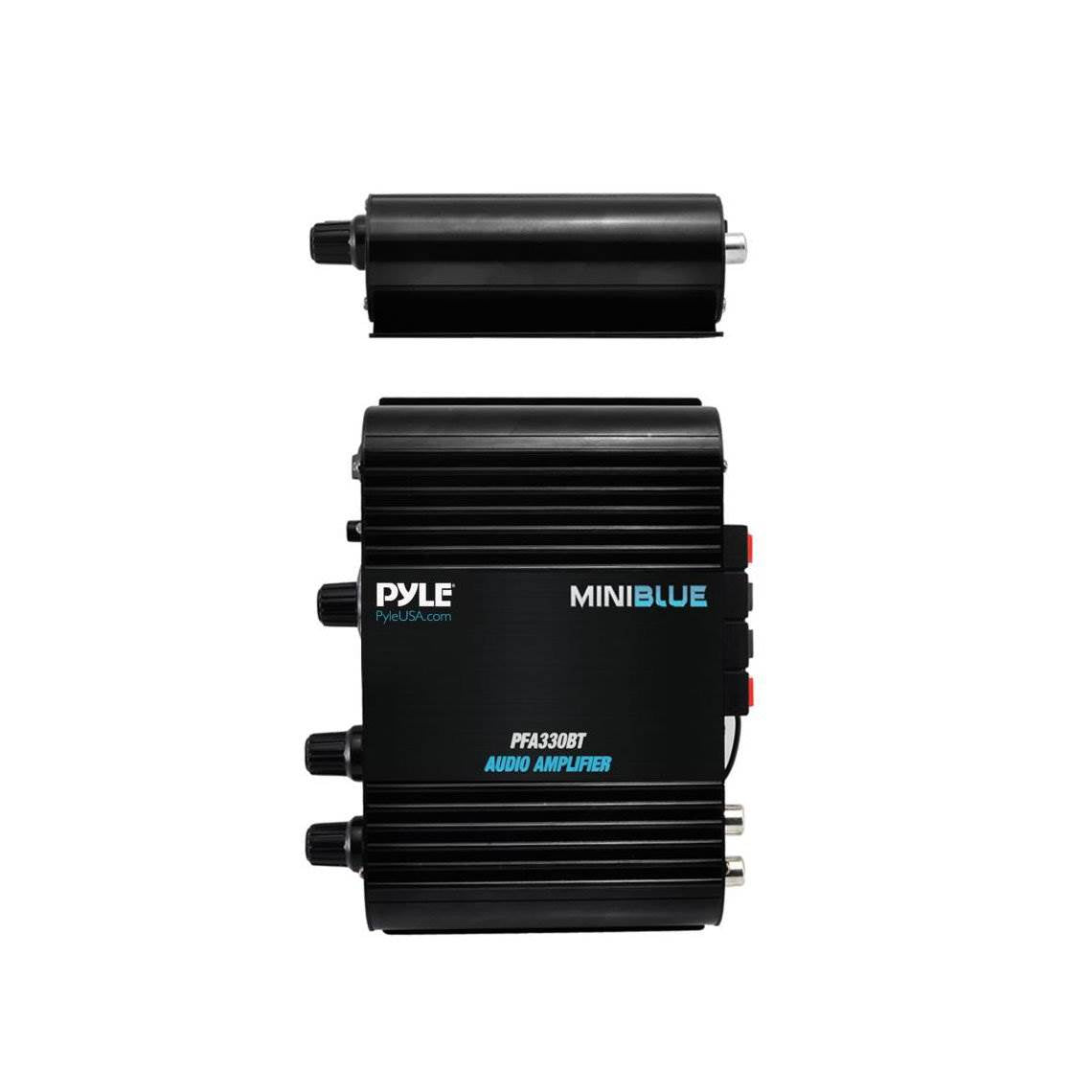 Pyle 90 Watt Bluetooth Mini Blue Compact Home Studio Class T Amplifier (2 Pack)