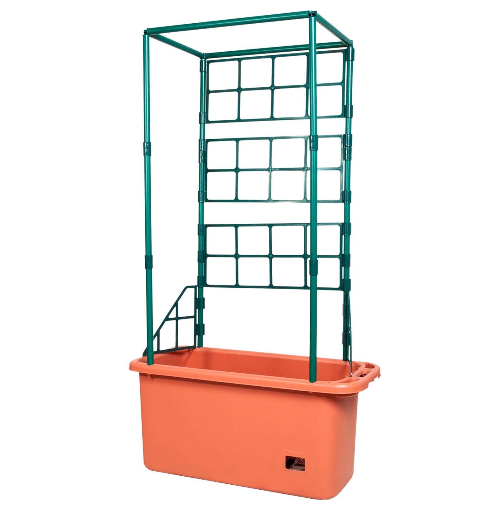 Hydrofarm 10 Gal Tomato Trellis Self Watering Grow System on Wheels (3 Pack) - VMInnovations