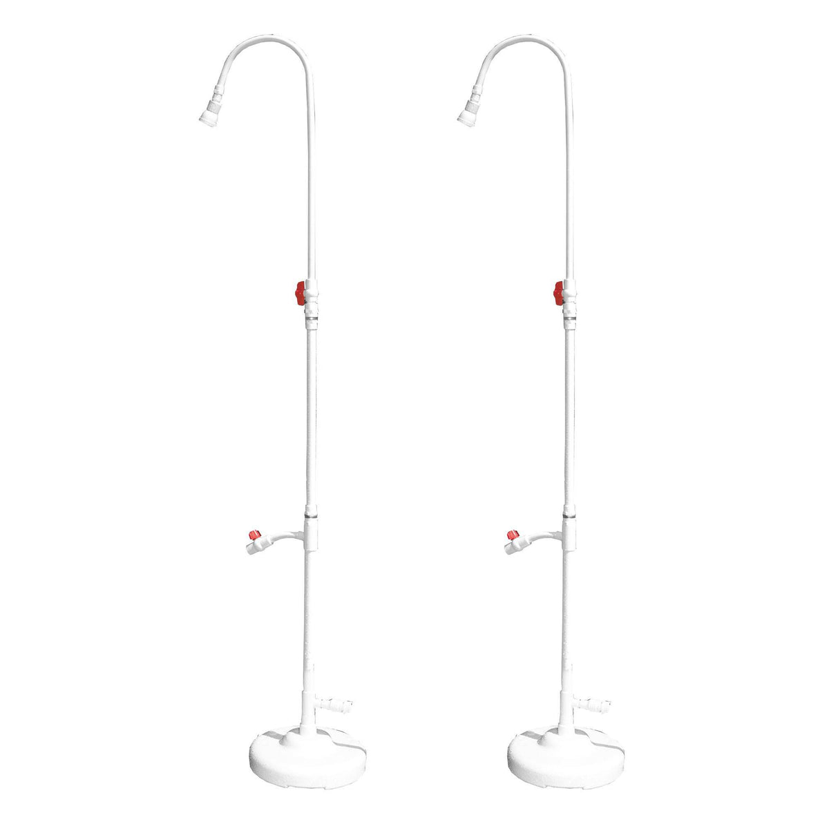 HydroTools 89031 Pool Spa Poolside PVC Hose Hookup Shower Ball Valve (2 Pack)
