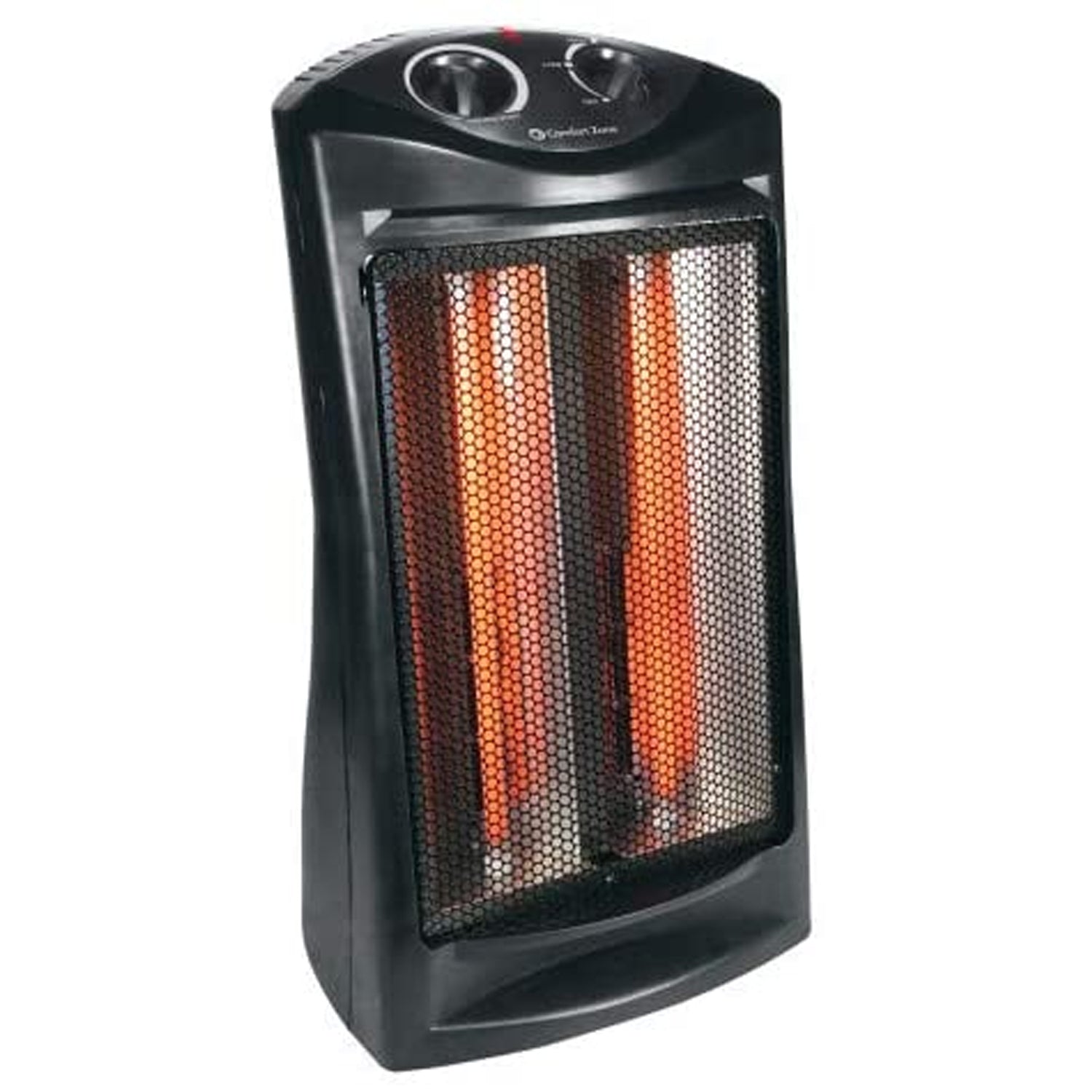 Comfort Zone CZQTV007 1500W Electric Quartz Infrared Radiant Tower Heater, Black