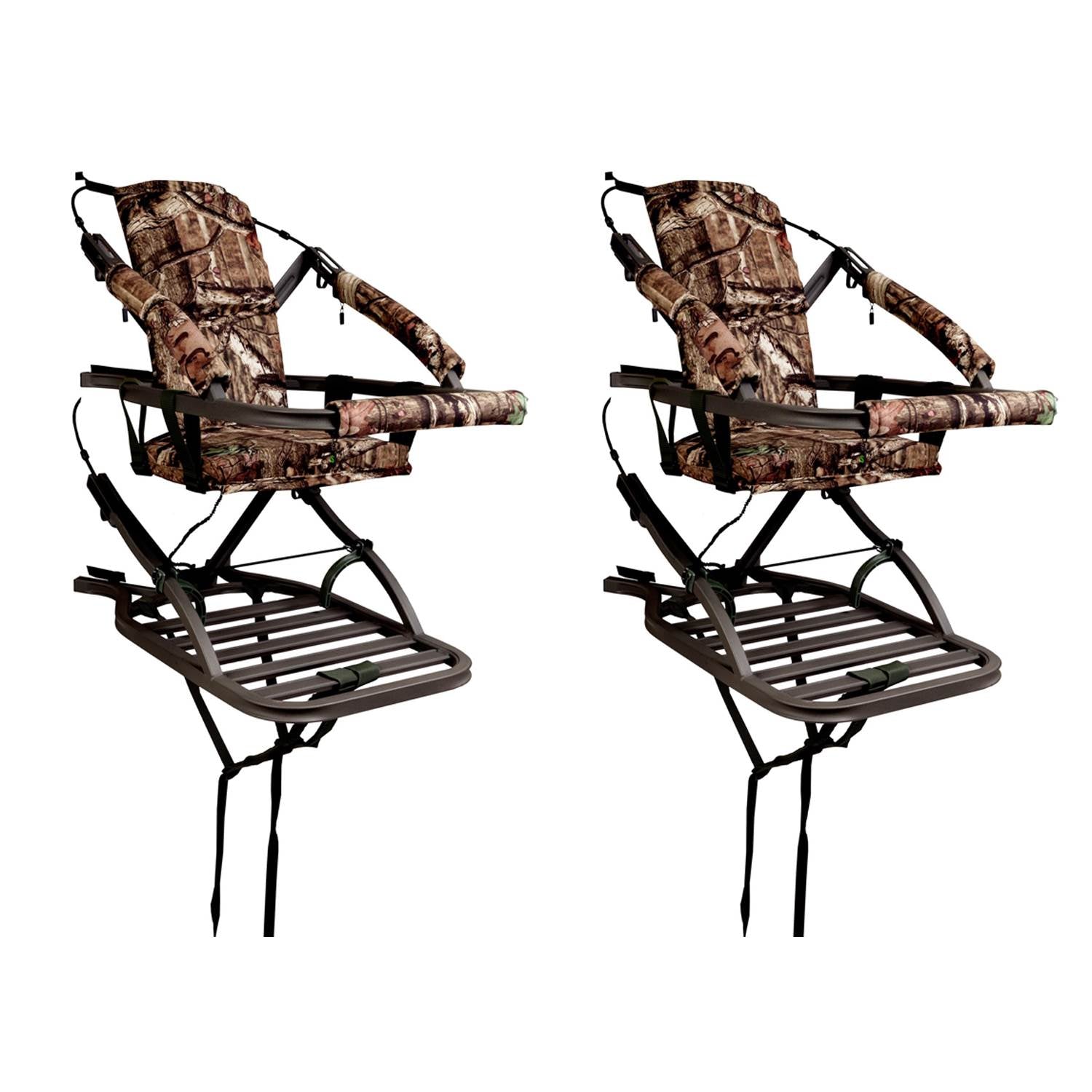 Summit Viper Self Climbing Treestand 300 Lbs - Bow & Rifle Deer Hunting (2 Pack)
