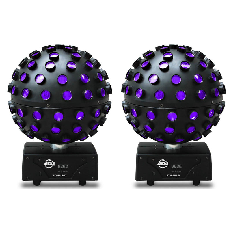American DJ Starburst Multi-Color HEX LED Sphere DJ Lighting Effect (2 Pack)