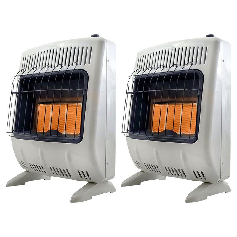 Mr. Heater 18000 BTU Vent Free Radiant Propane Indoor/Outdoor Heater (2 Pack)