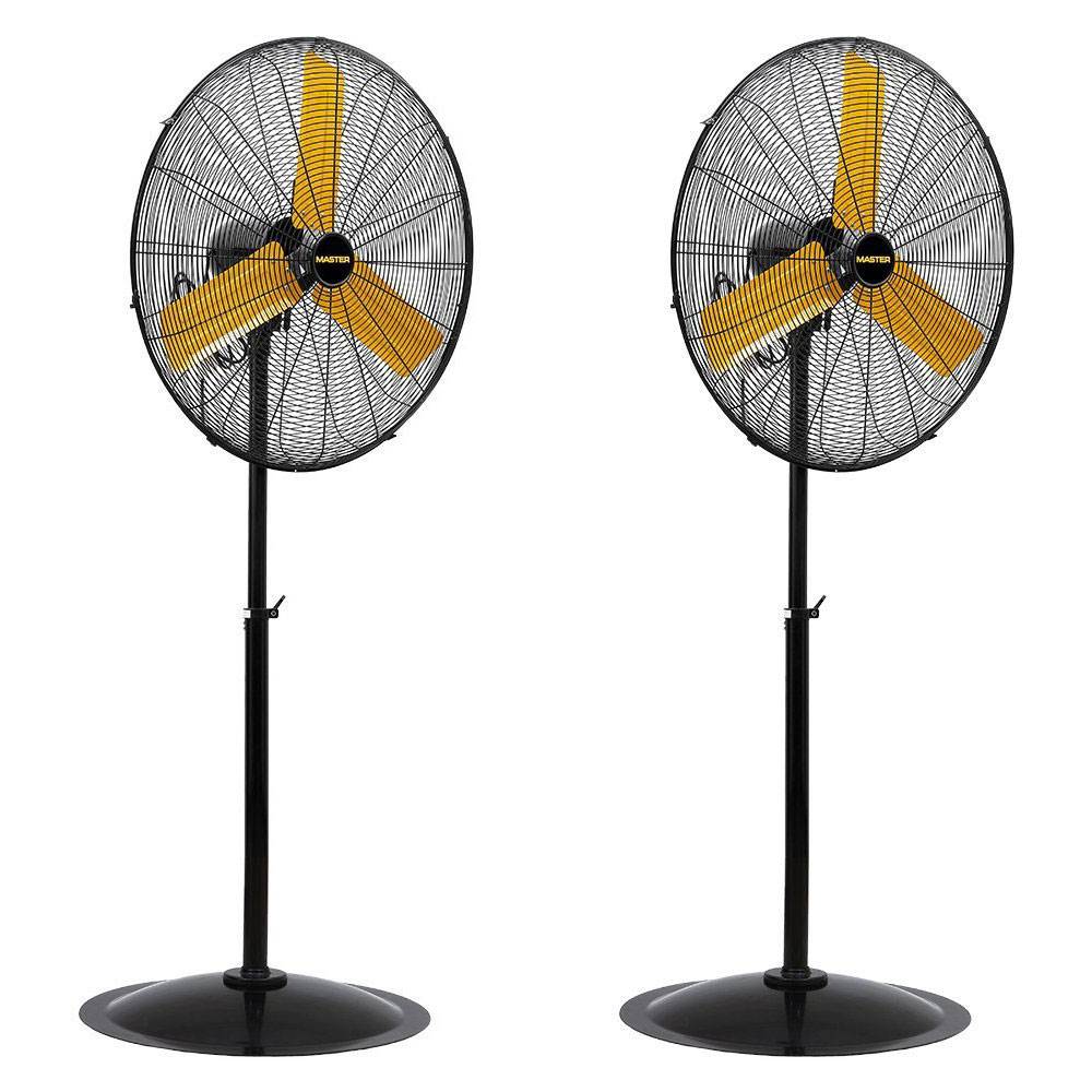 Master Professional 30 Inch High Velocity Oscillating Pedestal Fan (2 Pack) - VMInnovations