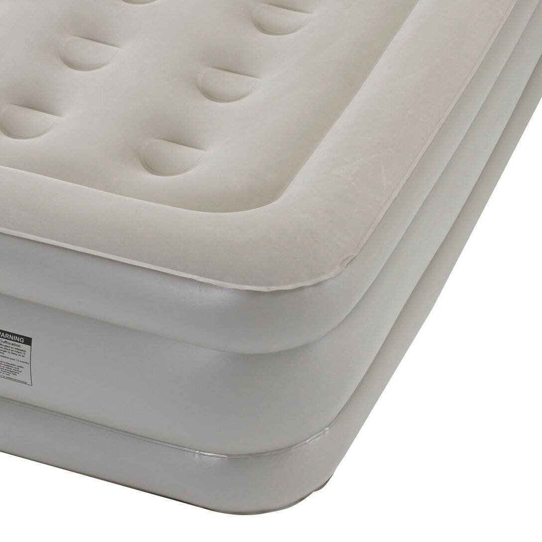 Insta-Bed 18" Queen Sized Inflatable Air Mattress with Internal AC Pump (2 Pack)