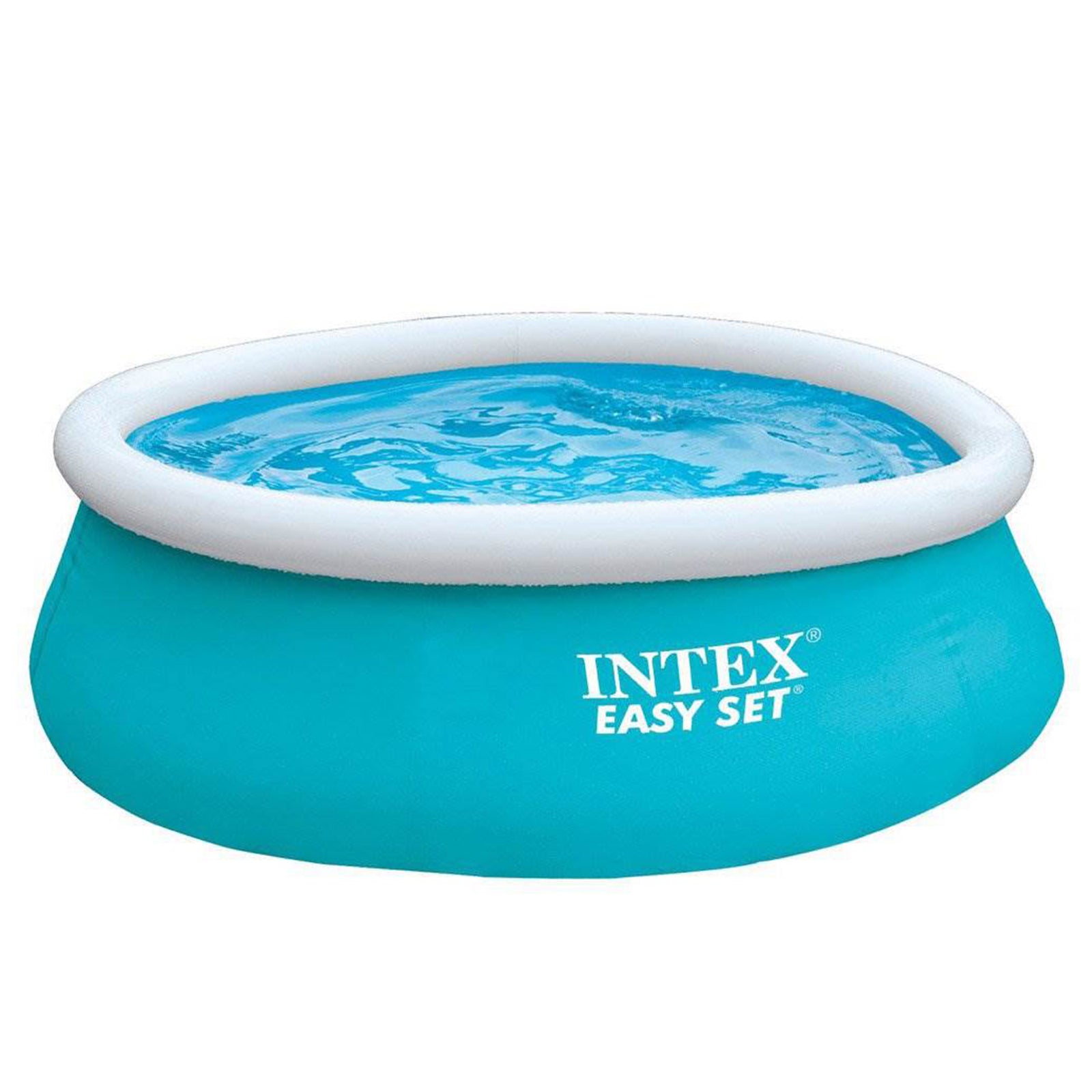 Intex 6ft x 20in Easy Set Inflatable Above Ground Swimming Pool, Blue (2 Pack) - VMInnovations