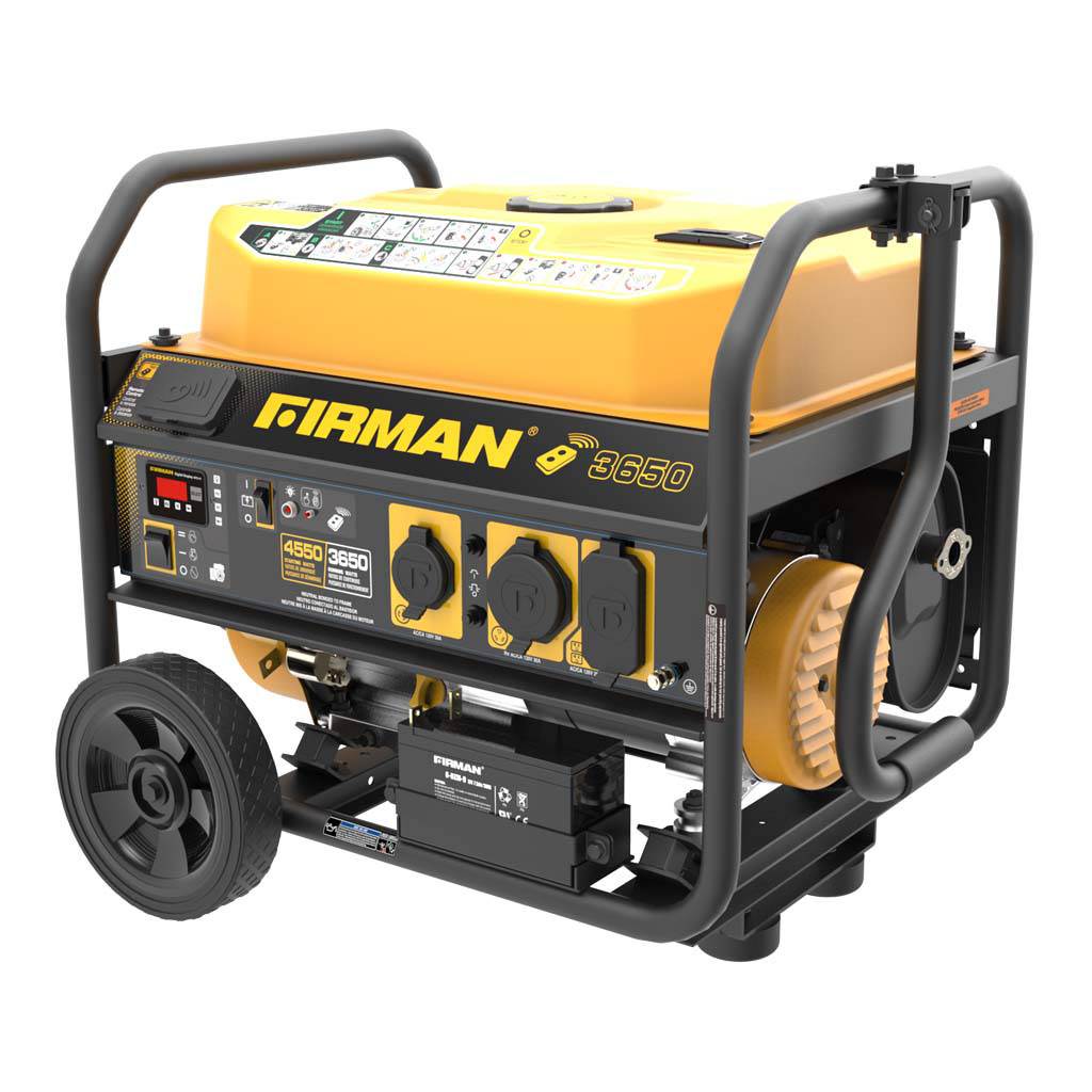 Firman PO3608 Remote Carb 3,650 Watt Portable Generator (Certified Refurbished)