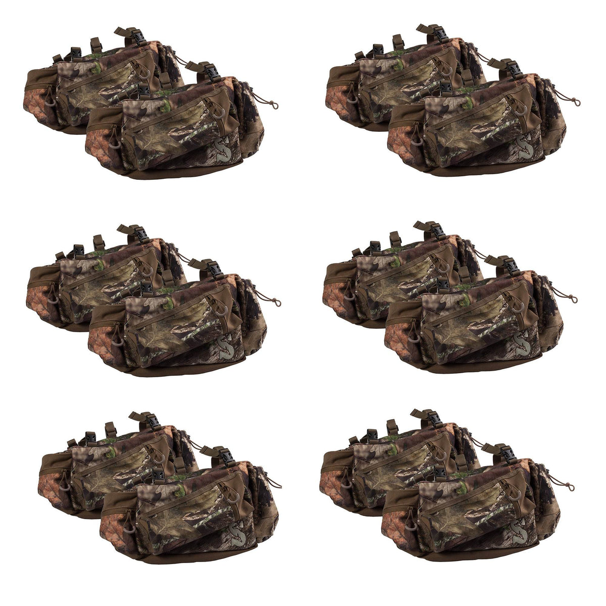 Summit Deluxe Camo Tree Stand Hunting Gear Storage Side Bag (6 Pair)