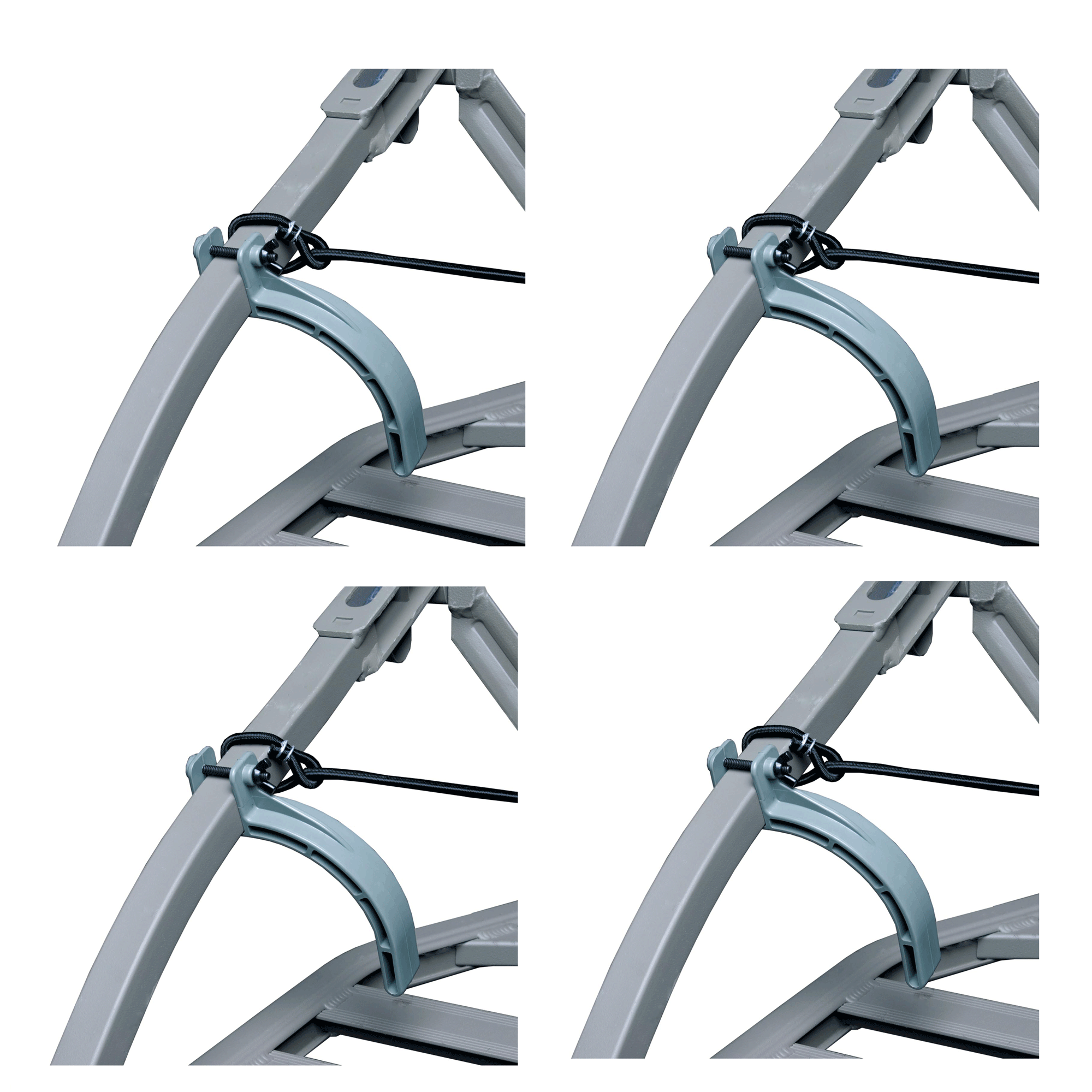 Summit Rapid Climb Deer Hunting Treestand Climbing Stirrups Gear Set (4 Pack)