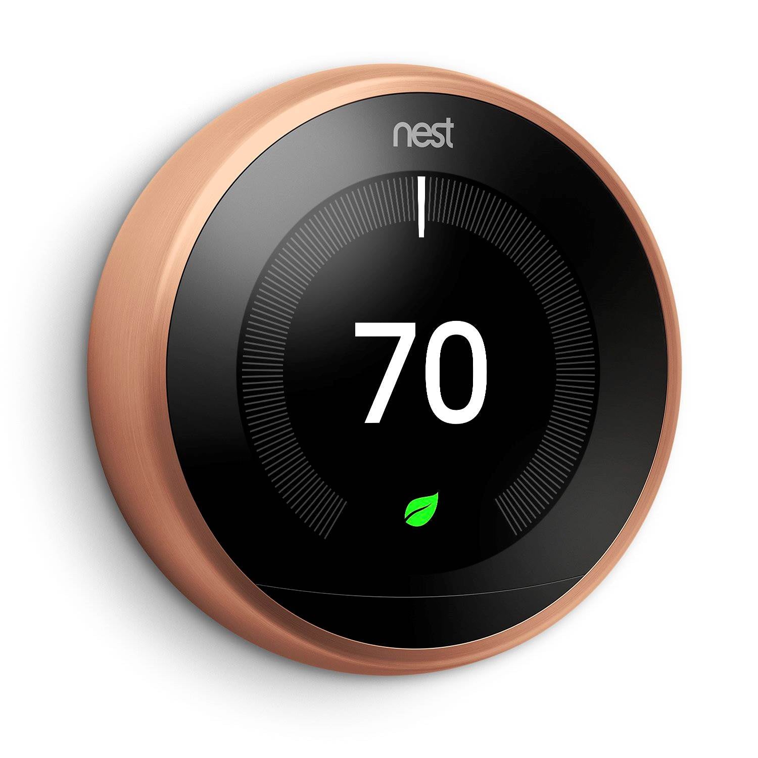 Nest Learning Smart Thermostat 3rd Generation Home/Office Wifi, Copper (2 Pack)