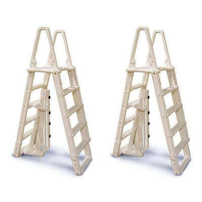 Confer Evolution A-Frame Above Ground Swimming Pool Ladder 48" to 54" (2 Pack)