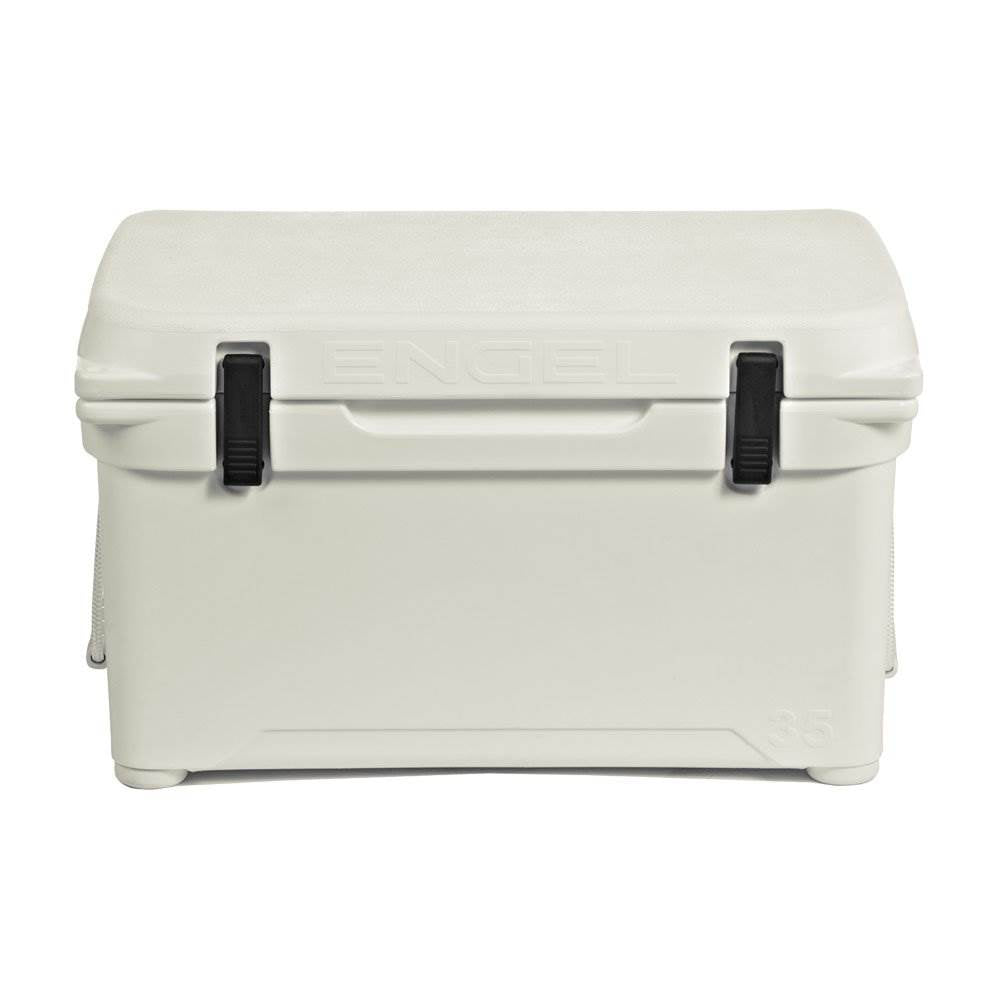Engel 35 High Performance Durable Roto Molded Airtight White Ice Cooler (2 Pack)