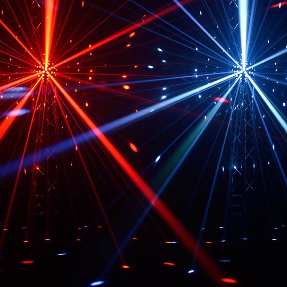Chauvet DJ Rotosphere Q3 Rotating Mirror Ball LED Light Simulator (4 Pack) - VMInnovations