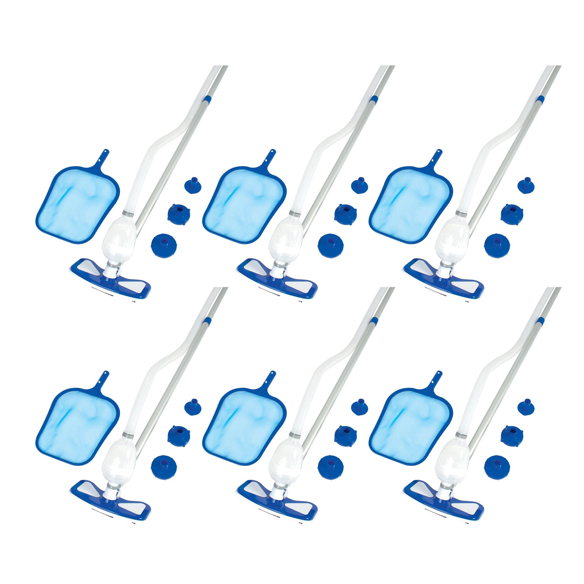 Bestway 58234 Above Ground Pool Cleaning & Maintenance Accessories Kit (6 Pack)