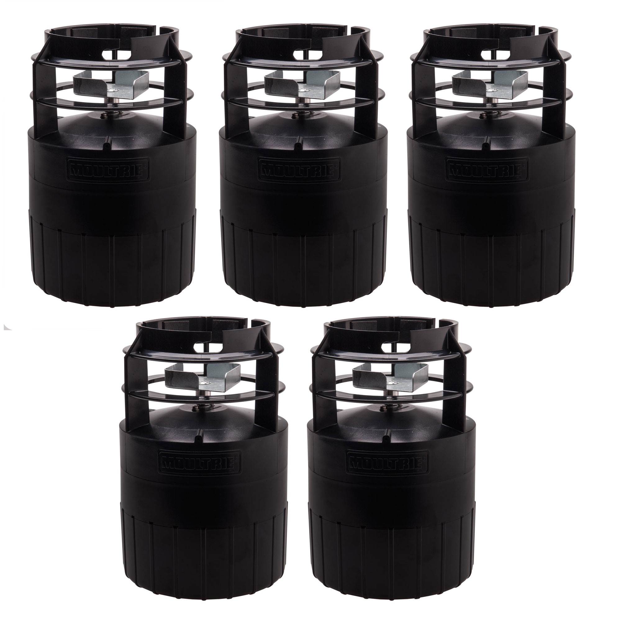 Moultrie Programmable Pro Hunter Quick-Lock Tripod Deer Feeder Kit (5 Pack)