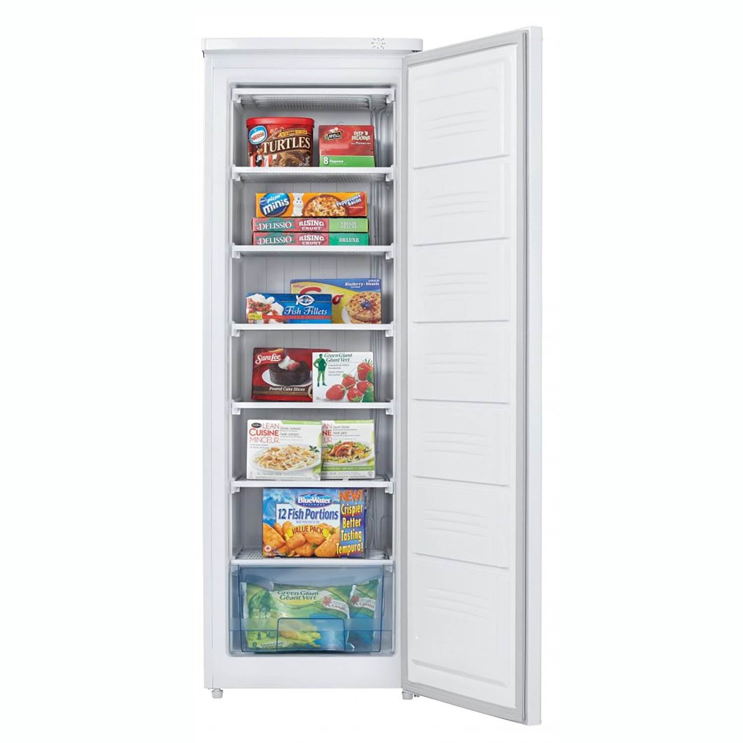 Danby 7.1 Cubic Feet Compact Large Upright Freezer Storage Chest, White (6 Pack)