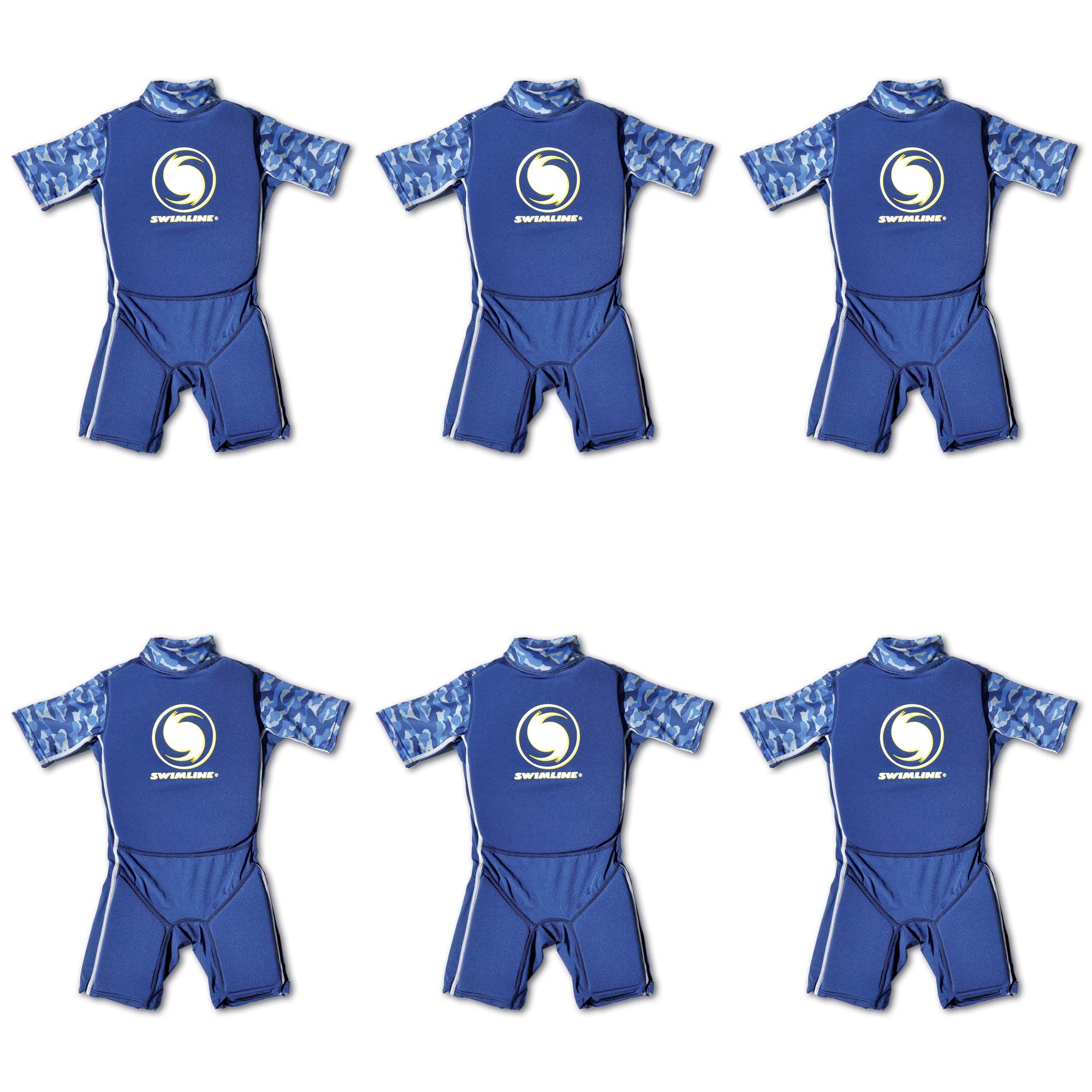 Swimline Lycra Boys Floating Swim Trainer Wet Suit Life Vest, Medium (6 Pack)