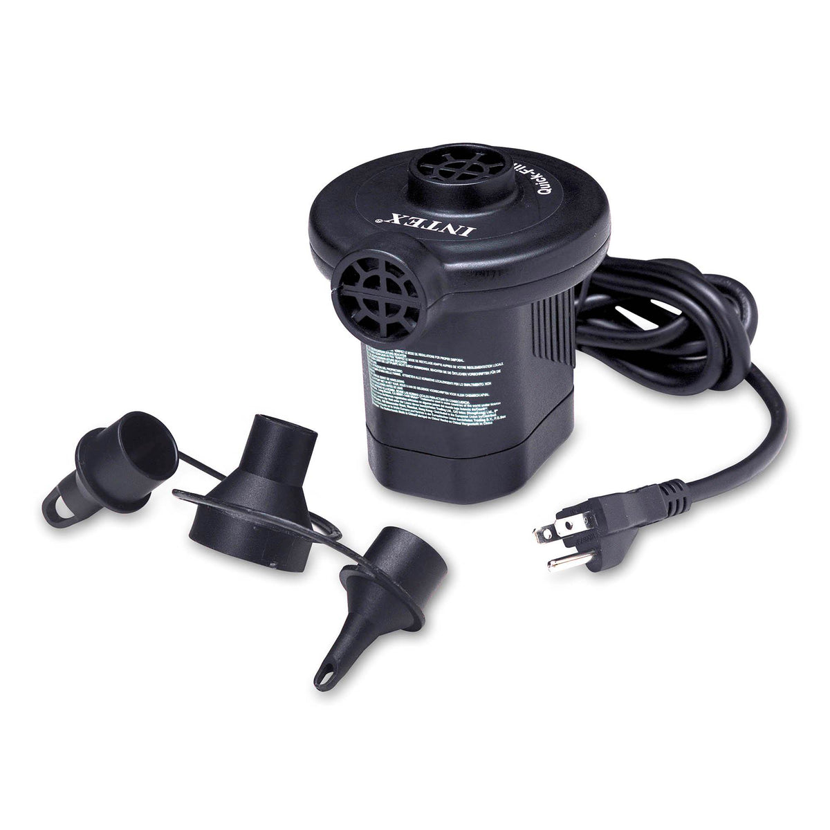Intex Inflatable Kids Swimming Pool/Quick Fill Electric Air Pump with 3 Nozzles