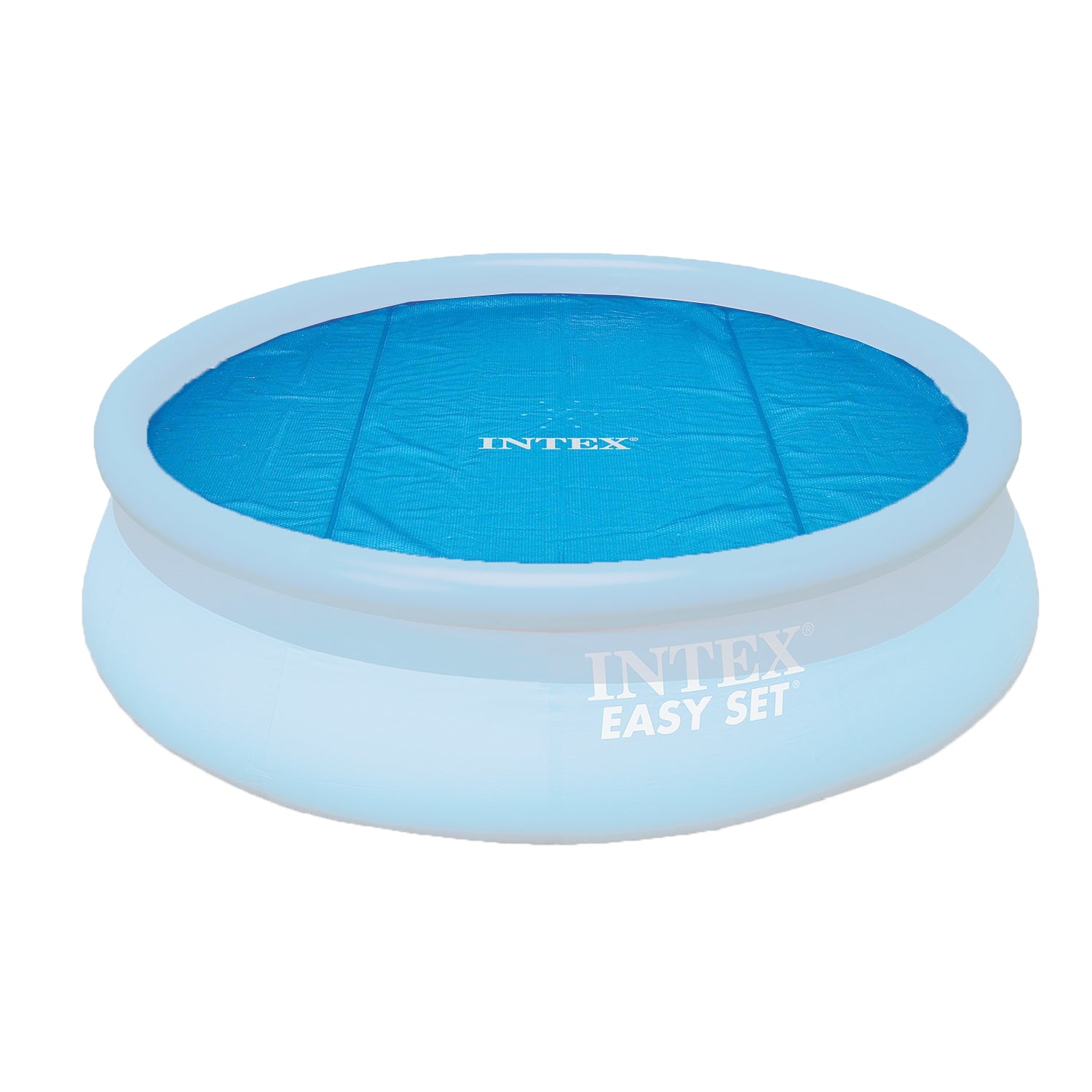 Intex 15 Foot Round Debris Cover and Vinyl Solar Cover for Above Ground Pools - VMInnovations