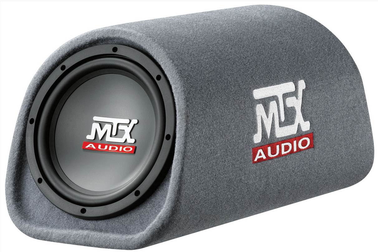 MTX Audio 8" 240W Amplified Subwoofer (2 Pack) & Soundstorm Wire Kit (2 Pack)