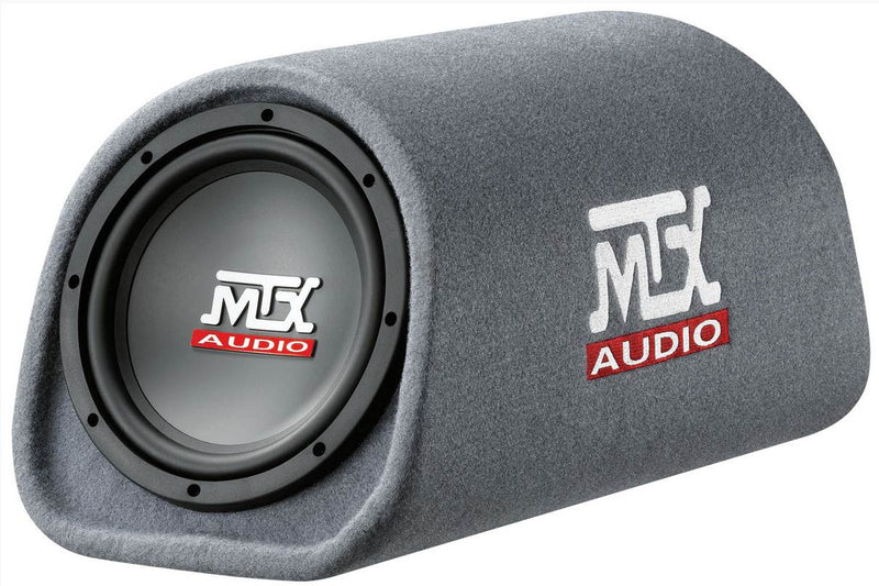 MTX Audio 8" 240W Amplified Subwoofer (2 Pack) & Soundstorm Wire Kit (2 Pack) - VMInnovations