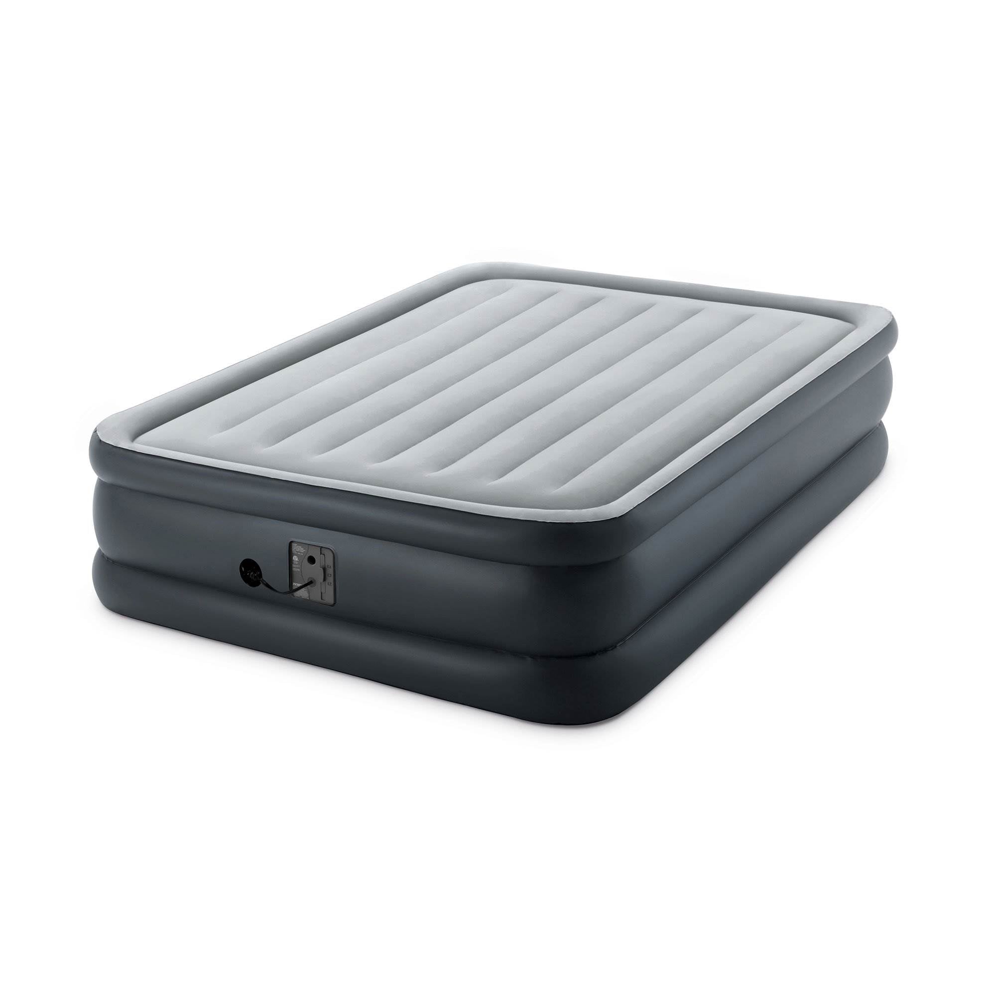 Intex Dura Beam Standard Series Essential Rest Airbed w/ Pump, Queen & Cover