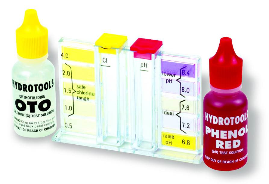 HydroTools Swimming Pool Spa Chlorine Bromine pH Water Testing Test Kit (6 Pack)
