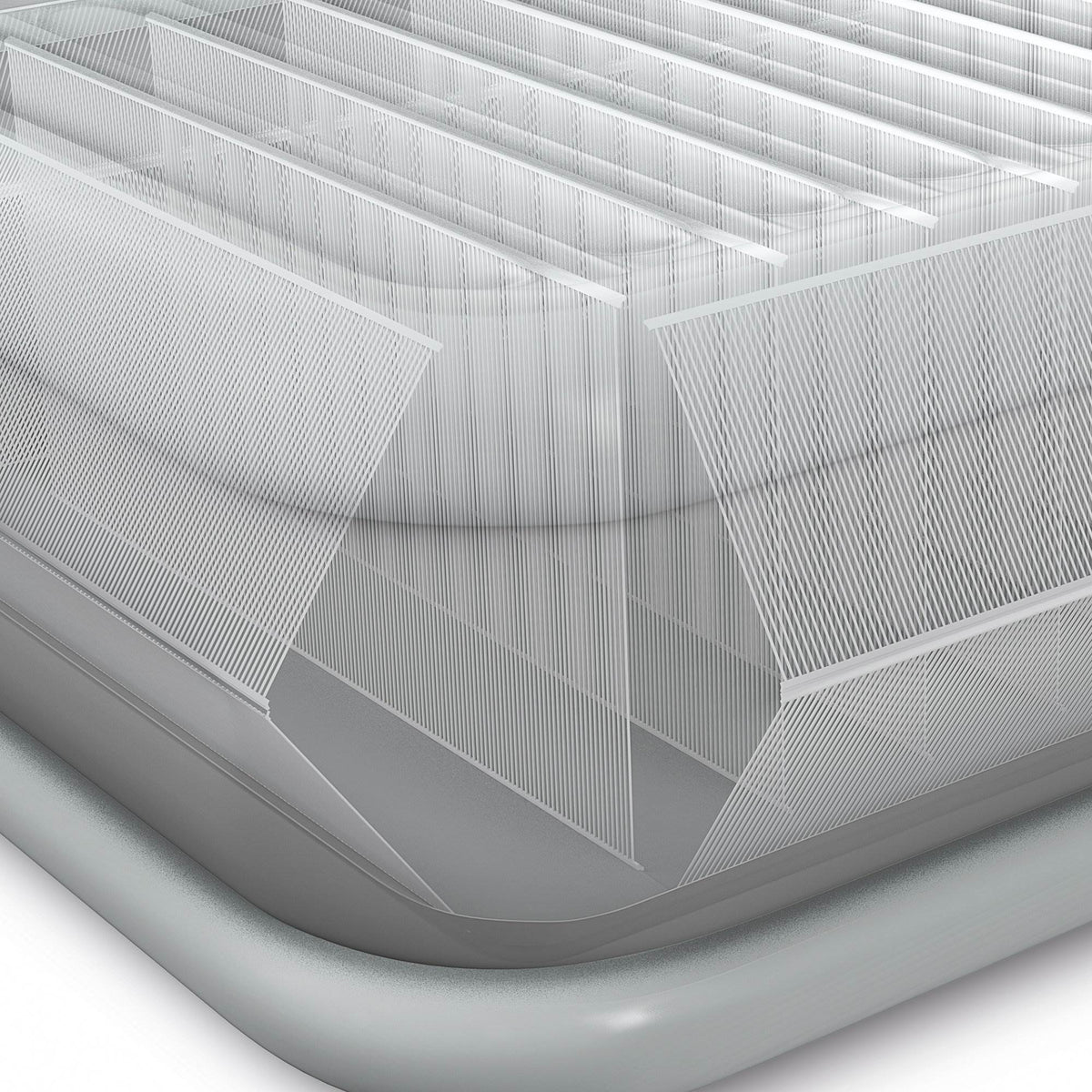Intex Comfort Plush High Rise Airbed Mattress, Queen & Fitted Quilted Cover
