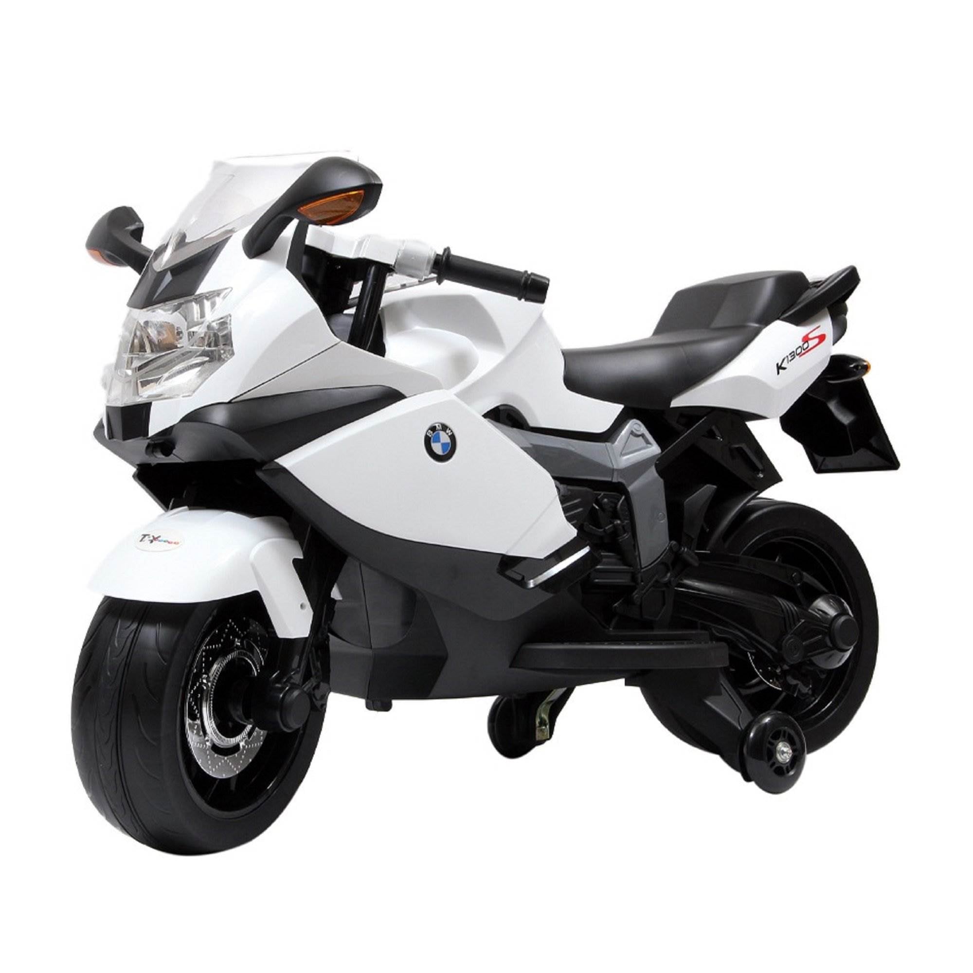 Best Ride On Cars 12V Kids Electric Ride On Toy BMW Motorcycle, White (Open Box)